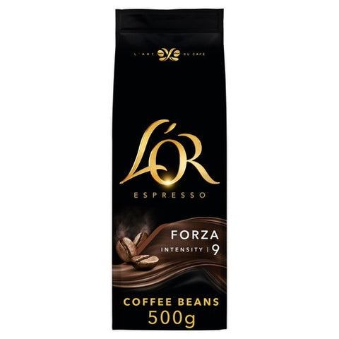 L'OR Espresso Forza Coffee Beans 500g (Pack of 2)