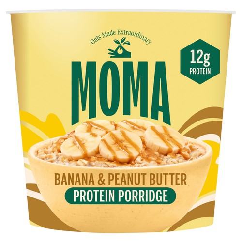 MOMA Banana & Peanut Butter Protein Porridge Pot 65g (Pack of 3)