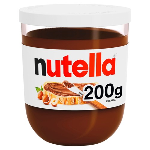 Nutella Hazelnut Chocolate Spread 200g (Pack of 2)