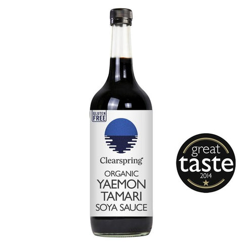 Clearspring Organic Japanese Yaemon Tamari Soya Sauce - 1L (Pack 2)