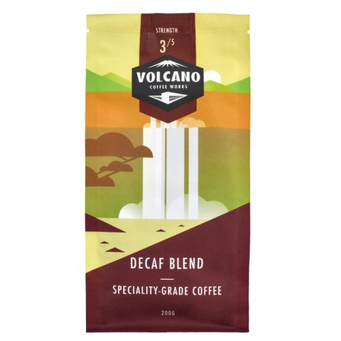 Volcano Coffee Works Decaf Delicious Anytime Espresso Beans 200g (Pack of 2)