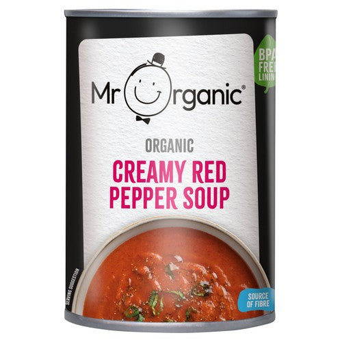 Mr Organic Creamy Red Pepper Soup 400g (Pack of 2)