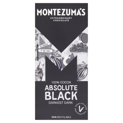 Montezuma's Absolute Black Bar 90g (Pack of 3)