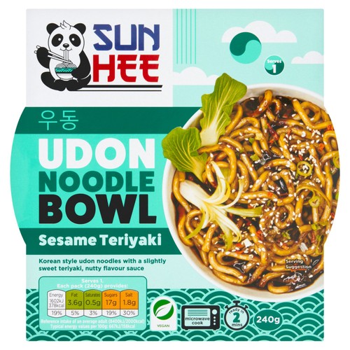 Sun Hee Sesame Teriyaki Udon Bowl 240g (Pack of 2)