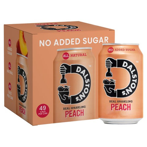 Dalston's Sparkling Peach 4 x 330ml (Pack of 2)