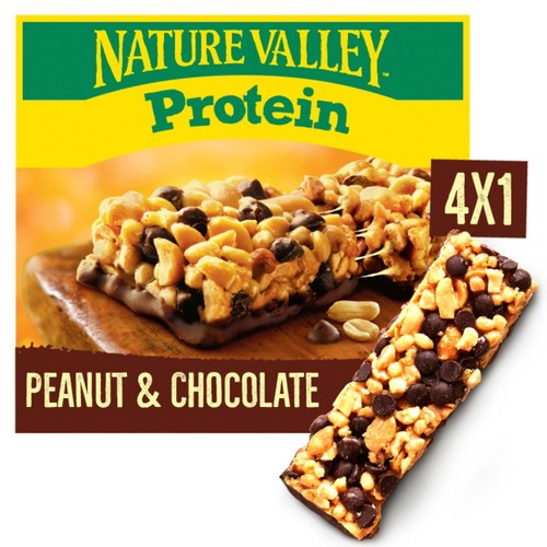 Nature Valley Protein Peanut & Chocolate Cereal Bars 4 x 40g (Pack of 3)