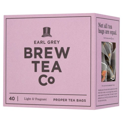 Brew Tea Co Earl Grey Tea Bags 40's (Pack of 2)