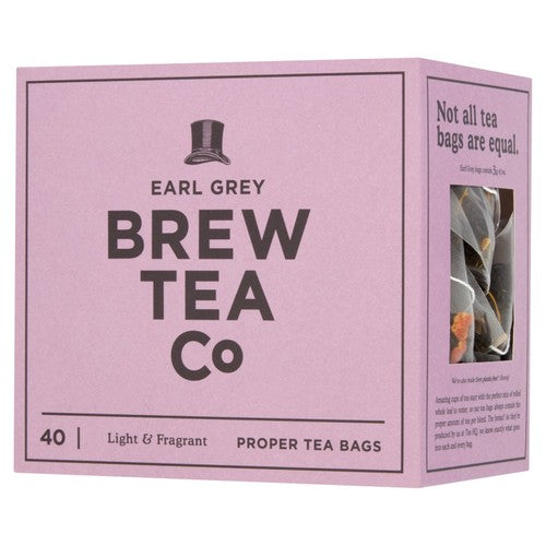 Brew Tea Co Earl Grey Tea Bags 40's (Pack of 2)