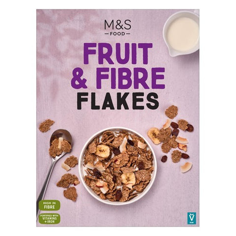 M&S Fruit & Fibre Flakes 500g (Pack of 3)
