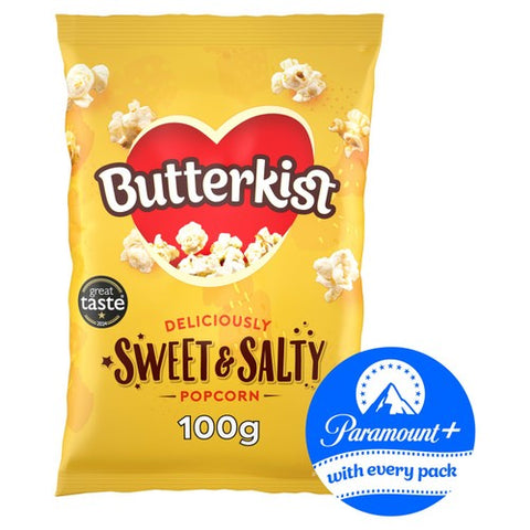 Butterkist Sweet & Salty Popcorn 100g (Pack of 6)