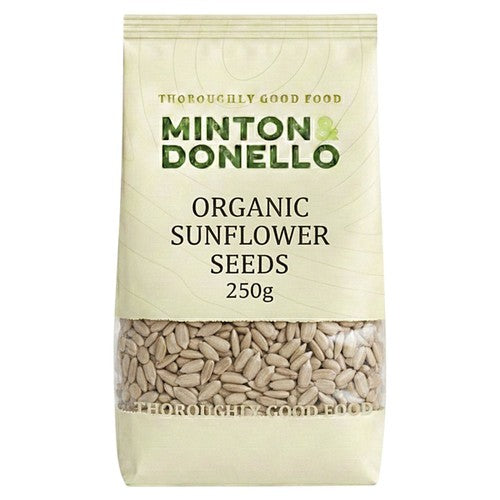 Minton & Donello Organic Sunflower Seeds 250g (Pack of 3)