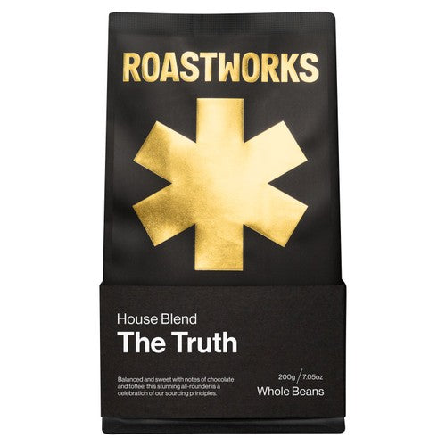 Roastworks The Truth Whole Bean Coffee 200g (Pack of 2)