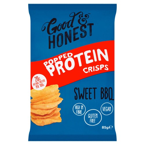 Good & Honest Popped Protein Sweet BBQ 85g (Pack of 6)