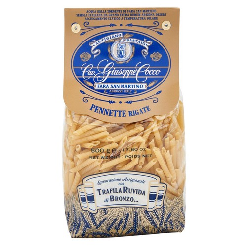 Cocco Pennette Rigate Durum Wheat Pasta 500g (Pack of 3)