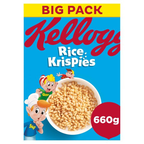 Kellogg's Rice Krispies Breakfast Cereal 660g (Pack of 3)