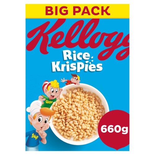 Kellogg's Rice Krispies Breakfast Cereal 660g (Pack of 3)