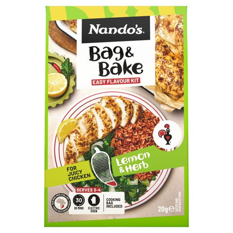 Nando's Bag & Bake Lemon & Herb 20g (Pack of 2)