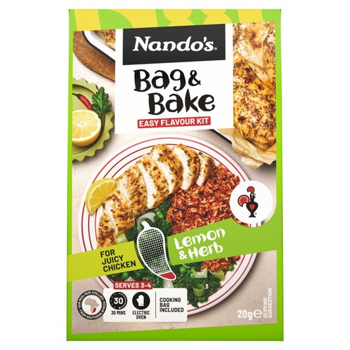 Nando's Bag & Bake Lemon & Herb 20g (Pack of 2)