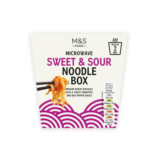 M&S Sweet & Sour Noodle Box 300g (Pack of 2)