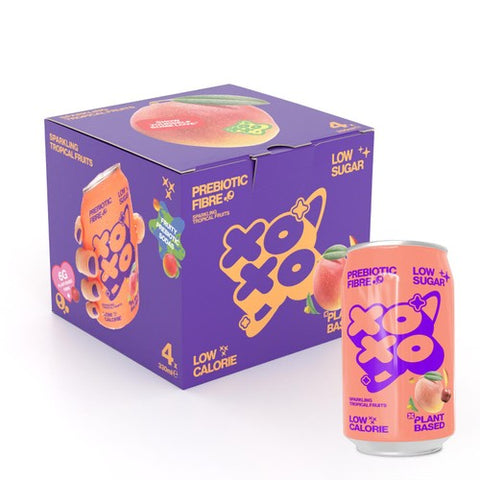 XOXO Sparkling Tropical 4 x 330ml (Pack of 2)