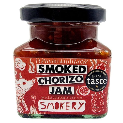 Welshhomestead Smokery Smoked Chorizo Jam 128g (Pack of 2)