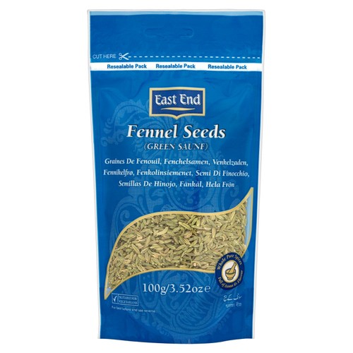 East End Fennel Seeds 100g (Pack of 2)