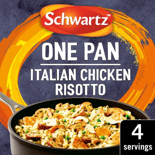 Schwartz Italian Chicken & Mushroom Risotto One Pan 28g (Pack of 2)