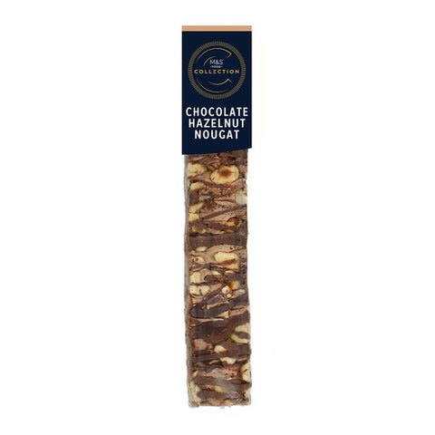 M&S Collection Dark Chocolate & Hazelnut Nougat 100g (Pack of 3)