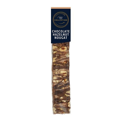 M&S Collection Dark Chocolate & Hazelnut Nougat 100g (Pack of 3)