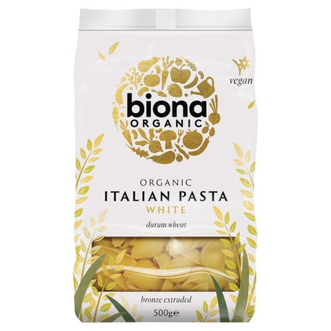 Biona Organic White Conchiglie Pasta 500g (Pack of 3)