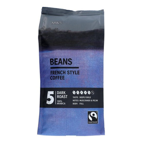M&S Fairtrade French Coffee Beans 227g (Pack of 2)