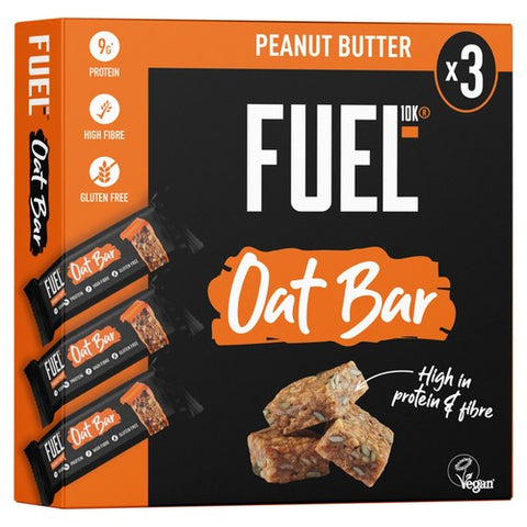 FUEL 10K Peanut Butter Protein Cereal Oat Bars 3 x 45g (Pack of 3)