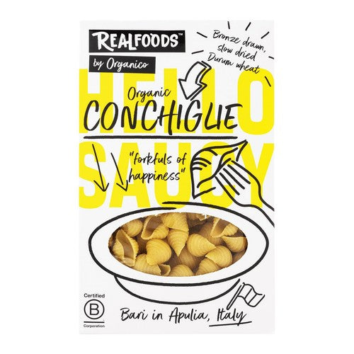 Realfoods Organic Conchiglie Pasta 500g (Pack of 3)