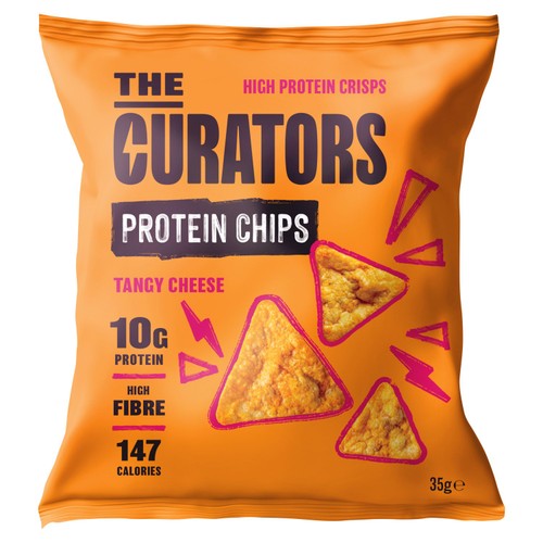 The Curators Tangy Cheese Protein Chips 35g (Pack of 6)