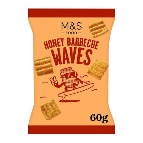 M&S Honey Barbecue Multigrain Snacks 60g (Pack of 6)
