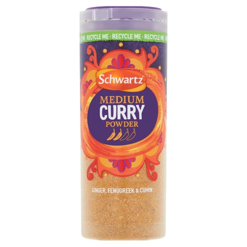 Schwartz Medium Curry Powder Drum 90g (Pack of 2)
