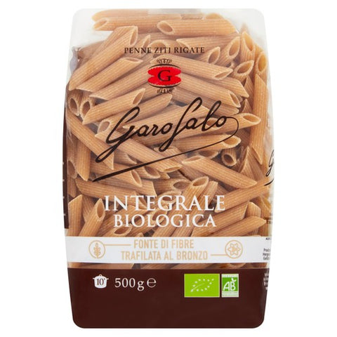 Garofalo Organic Whole Wheat Penne Dry Pasta 500g (Pack of 3)