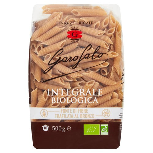 Garofalo Organic Whole Wheat Penne Dry Pasta 500g (Pack of 3)