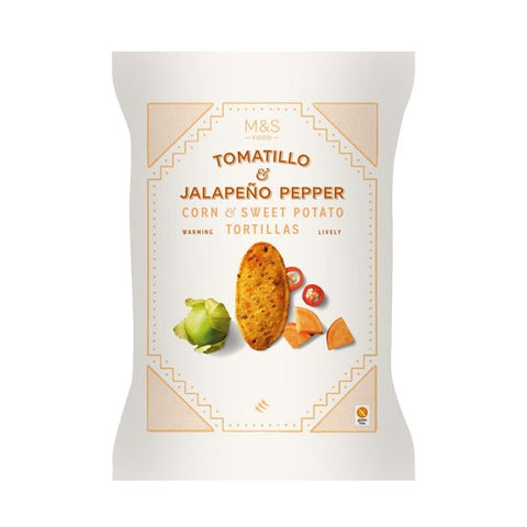 M&S Tomatillo & Jalapeno Sweet Potato Tortillas 150g (Pack of 3)