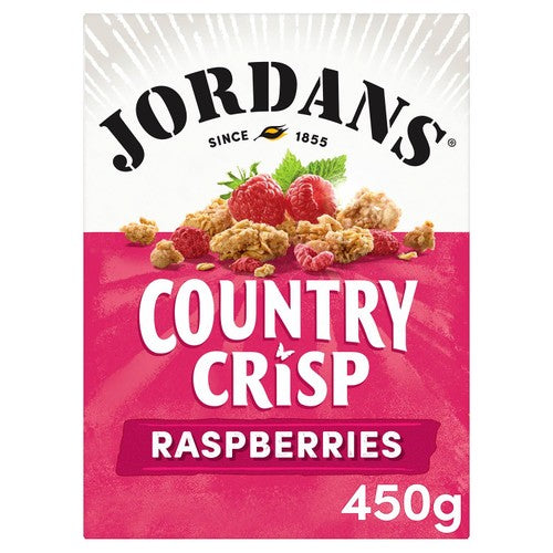Jordans Country Crisp Raspberry Breakfast Cereal 450g (Pack of 3)