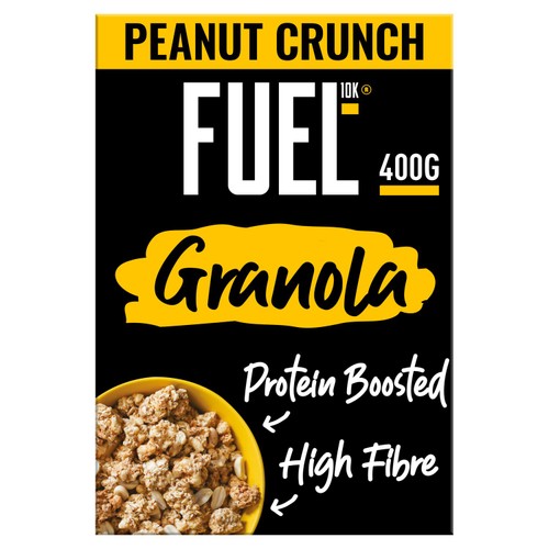 FUEL 10K Peanut Crunch Protein Granola Breakfast Cereal 400g (Pack of 3)