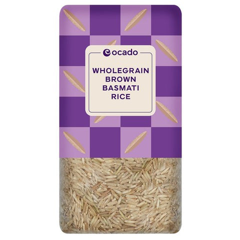 Ocado Wholegrain Brown Basmati Rice 1kg (Pack of 3)