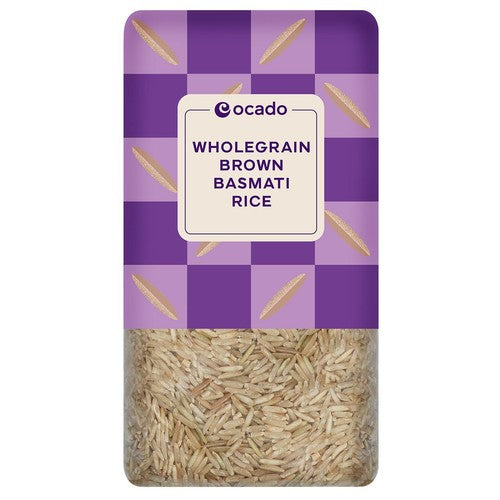 Ocado Wholegrain Brown Basmati Rice 1kg (Pack of 3)