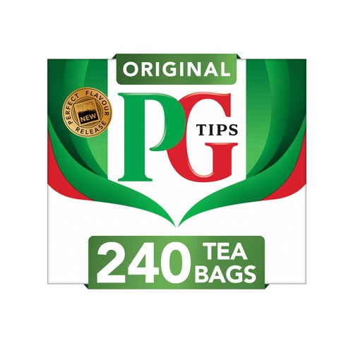 PG Tips 240 Black Tea Plant based biodegradable tea bags 240's (Pack of 2)