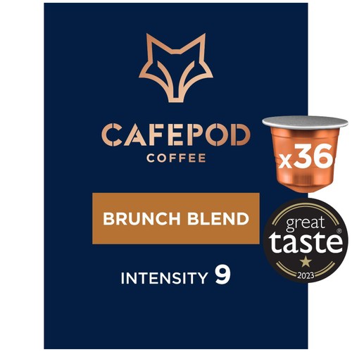 CafePod Brunch Blend Nespresso Coffee Pods, 36 pods pack (Pack 3)