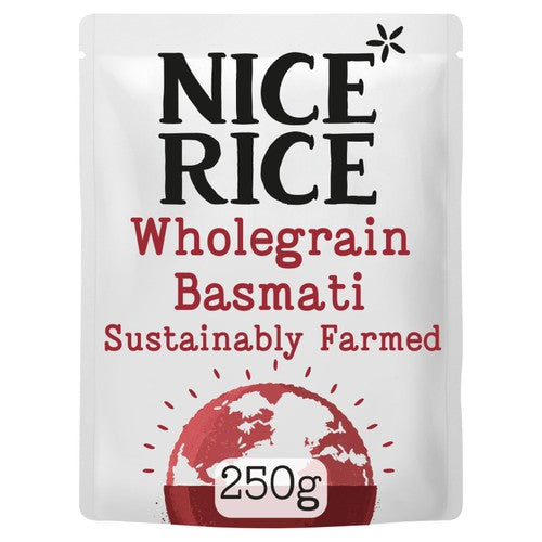 Nice Rice Wholegrain Basmati Microwave Rice 250g (Pack of 2)