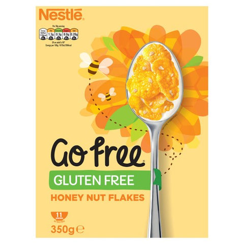 Go Free Gluten Free Honeynut Flakes Breakfast Cereal 350g (Pack of 3)