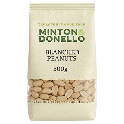 Minton & Donello Peanuts Blanched 500g (Pack of 3)