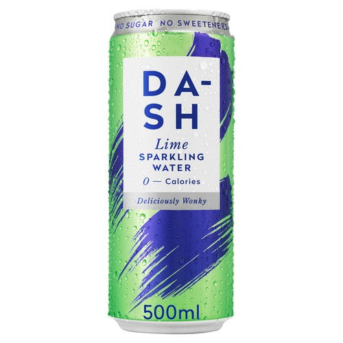 DASH Water Sparkling Lime 500ml (Pack of 6)