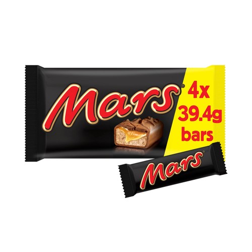 Mars Caramel Nougat & Milk Chocolate Snack Bars Multipack 4 x 40g (Pack of 3)